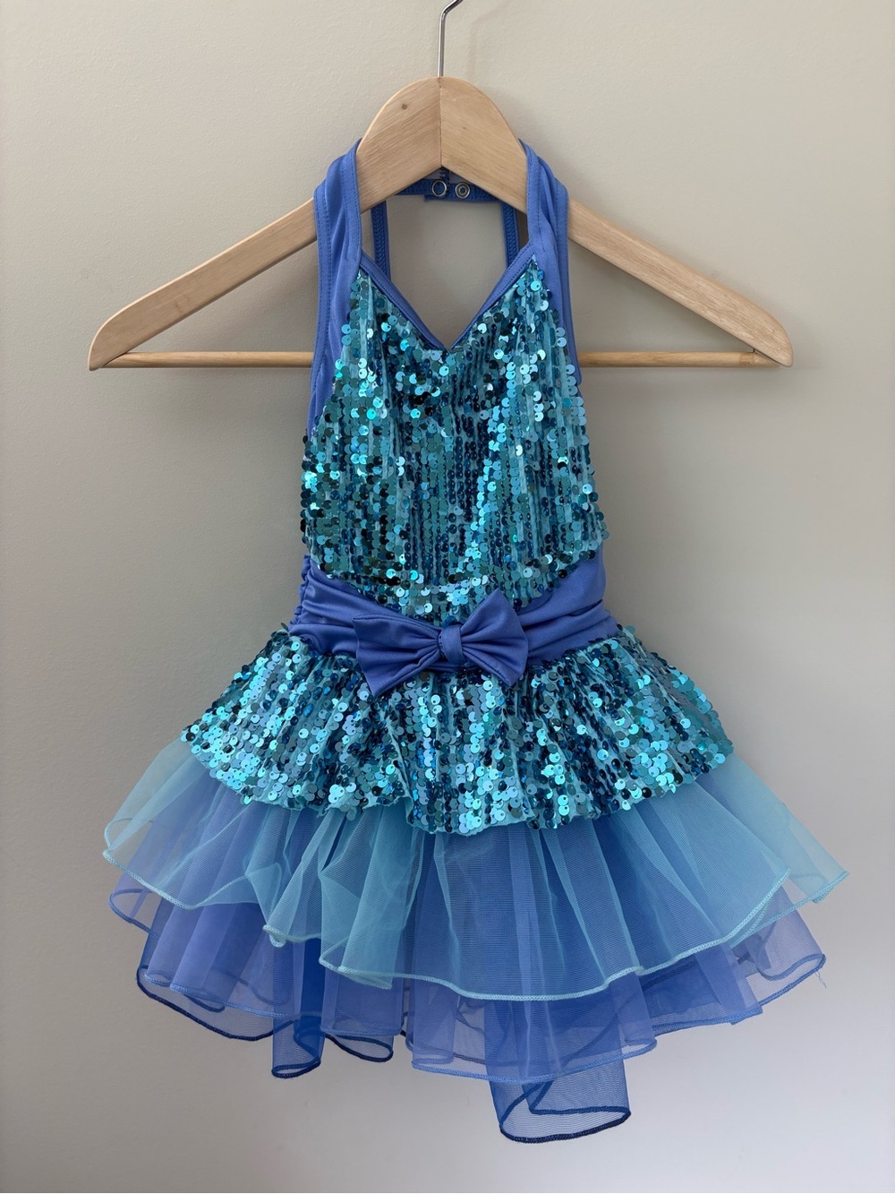 Weissman Dance Costume Vacation 12200 Blue Size Child Small *No hairpiece